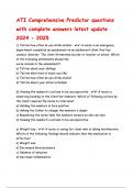 ATI Comprehensive Predictor Questions and Answers &lpar;100&percnt; CORRECT ANSWERS&rpar; ALREADY GRADED A&plus; &vert; 100&percnt; satisfaction guarantee with complete solutions
