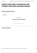 HESI PN MED SURG II QUESTIONS AND CORRECT DETAILED ANSWERS AGRADE