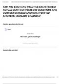ARM 400 EXAM AND PRACTICE EXAM NEWEST ACTUAL EXAM COMPLETE 300 QUESTIONS AND CORRECT DETAILED ANSWERS &lpar;VERIFIED ANSWERS&rpar; &vert;ALREADY GRADED A&plus;