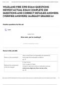 WILDLAND FIRE S190 EXAM QUESTIONS NEWEST ACTUAL EXAM COMPLETE 230 QUESTIONS AND CORRECT DETAILED ANSWERS &lpar;VERIFIED ANSWERS&rpar; &vert;ALREADY GRADED A&plus;