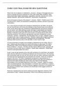 CHEM 1005 FINAL EXAM REVIEW QUESTIONS