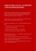 NURS1101 EXAM 1 M1-M4 &vert; 115 QUESTIONS &vert; WITH ALL PASSED SOLUTIONS&excl;&excl;