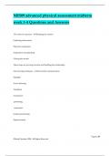 NR509 advanced physical assessment midterm week 1-4 Questions and Answers