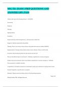 NSG 521- EXAM 1 PREP QUESTIONS AND ANSWERS 100&percnt; PASS