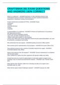 301 CRAFTSMAN TESTS COMPILATION BUNDLE&vert;&vert; QUESTIONS AND ANSWERS 100&percnt; ACCURATE&excl;&excl;