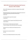 SAFe SPC 5&period;0 Practice Questions And Correct Answers 100&percnt; Verified