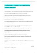 PSY 340 Exam 1 &lpar;Chapters 1-4&rpar; Questions and Answers 100&percnt; Pass