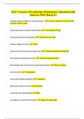 QAC Category B Landscape Maintenance &vert; Questions and Answers &lpar;100&percnt; CORRECT ANSWERS&rpar; ALREADY GRADED A&plus; &vert; 100&percnt; satisfaction guarantee with complete solutions &vert; Latest Update&comma; 2024 - 2025
