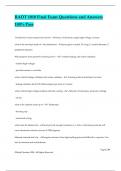 RADT 1010 Final Exam Questions and Answers 100&percnt; Pass