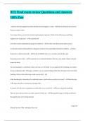 RTE Final exam review Questions and Answers 100&percnt; Pass