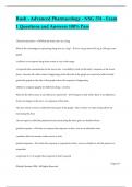 Rush - Advanced Pharmacology - NSG 531 - Exam 1 Questions and Answers 100&percnt; Pass
