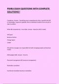 PSHRA EXAM QUESTIONS WITH COMPLETE SOLUTIONS&excl;&excl;