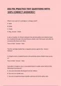 DOJ FSC PRACTICE TEST QUESTIONS WITH 100&percnt; CORRECT ANSWERS&excl;&excl;