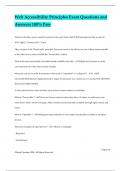 Web Accessibility Principles Exam Questions and Answers 100&percnt; Pass