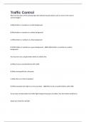 Traffic Control Questions And Answers 