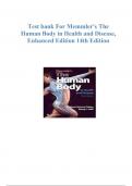 Memmler&rsquo;s The Human Body in Health and Disease 14th Edition Cohen Hull Test Bank