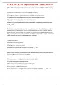 NURN 105 - Exam 2 Questions with Correct Answers