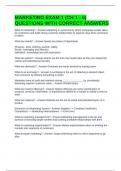 MARKETING EXAM 1 &lpar;CH 1 - 6&rpar; QUESTIONS WITH CORRECT ANSWERS