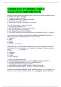 MARKETING PRACTICE TEST 1 QUESTIONS AND ANSWERS