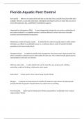 Florida Aquatic Pest Control Questions And Answers 