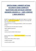 OPOTA EXAM &vert; NEWEST ACTUAL  ACCURATE EXAM COMPLETE  QUESTIONS AND DETAILED VERIFIED  ANSWERS GRADED A&plus; &vert; 100&percnt; VERIFIED  &vert; 2024 UPDATE&excl;&excl;&excl;