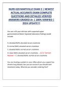 NURS 620 MARYVILLE EXAM 2 &vert; NEWEST  ACTUAL ACCURATE EXAM COMPLETE  QUESTIONS AND DETAILED VERIFIED  ANSWERS GRADED A&plus; &vert; 100&percnt; VERIFIED &vert;  2024 UPDATE&excl;&excl;&excl;