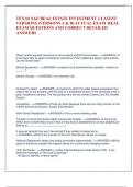 TEXAS SAE REAL ESTATE INVESTMENT 2 LATEST  VERSIONS &lpar;VERSIONS A & B&rpar; ACTUAL EXAM REAL  EXAM QUESTIONS AND CORRECT DETAILED  ANSWERS Place Lender-aquired insurance on the property and bill the borrower - <<ANSWER>>If  a borrower fails to keep h