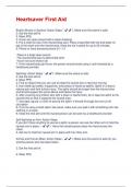 Heartsaver First Aid  Questions And Answers Already Graded A&plus;