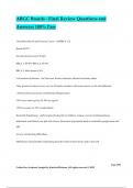 ABGC Boards - Final Review Questions and Answers 100&percnt; Pass