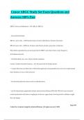 Cancer ABGC Study Set Exam Questions and Answers 100&percnt; Pass