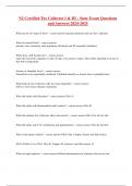 NJ Certified Tax Collector I & III - State Exam Questions and Answers 2024-2025