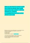  NIMS ICS 400 PRETEST&comma;EXPERT EXAM SOLUTIONS&comma;BRAND NEW EXAM QUESTIONS AND CORRECT VERIFIED ANSWER&vert;ALL GRADED A&plus;&vert;GUARANTEED SUCCESS&vert;LATEST UPDATE 2024-2025