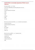 SAEM MS4 Curriculum Questions With Correct Answers