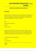 ACCS REVIEW PRACTICE EXAM QUESTIONS AND ANSWERS 2024
