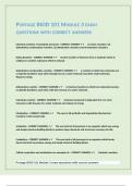 PORTAGE BIOD 101 MODULE 3 EXAM QUESTIONS WITH CORRECT ANSWERS 