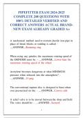 PIPEFITTER EXAM 2024-2025  COMPLETE 200 QUESTIONS WITH 100&percnt; DETAILED VERIFIED AND  CORRECT ANSWERS ACTUAL BRANDNEW EXAM ALREADY GRADED A&plus;