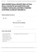 QDM EXPERT EXAM NEWEST 2024 ACTUAL EXAM COMPLETE 160 QUESTIONS AND CORRECT DETAILED ANSWERS &lpar;VERIFIED ANSWERS&rpar; &vert;ALREADY GRADED A&plus;