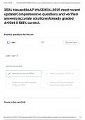 2024 Newest&vert;IAAP WAS&vert;2024-2025 most recent update&vert;Comprehensive questions and verified answers&sol;accurate solutions&vert;Already graded A&plus;&vert;Get it 100&percnt; correct&period;