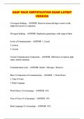 ASAP PACE CERTIFICATION EXAM LATEST VERSION