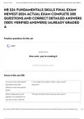 NR 224 FUNDAMENTALS SKILLS FINAL EXAM NEWEST 2024 ACTUAL EXAM COMPLETE 200 QUESTIONS AND CORRECT DETAILED ANSWERS &lpar;100&percnt; VERIFIED ANSWERS&rpar; &vert;ALREADY GRADED A
