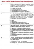 Exam 2&colon; Shock NCLEX Questions with Verified Answers