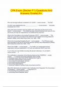  CPA Exam &lpar;Becker F1&rpar; Questions And Answers Graded A&plus;&period;
