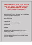 GUIDEWIRE ASSOCIATE ACTUAL LATEST 2024-2025  EXAM COMPLETE 400  QUESTIONS AND CORRECT DETAILED ANSWERS &lpar;VERIFIED ANSWERS&rpar; &vert;ALREADY GRADED A&plus;&vert;&vert;BRAND NEW&period;