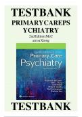 PRIMARY CARE PSYCHIATRY 2ND EDITION MCCARRON XIONG TEST BANK