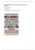 Origins Of Political Order Francis Fukuyama - 67 test bank questions entire book and answers - understand in 30 minutes&excl;