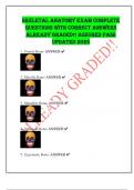SKELETAL ANATOMY EXAM COMPLETE  QUESTIONS WITH CORRECT ANSWERS  ALREADY GRADED&excl;&excl; ASSURED PASS  UPDATED 2025