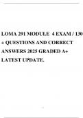LOMA 291 MODULE 4 EXAM &sol; 130 &plus; QUESTIONS AND CORRECT ANSWERS 2025 GRADED A&plus; LATEST UPDATE&period;