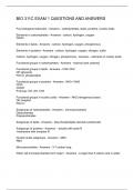 BIO 311C EXAM 1 QUESTIONS AND ANSWERS