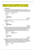 NURS6521 Pharmacology Midterm Exam Questions and Correct Answers &lpar;100&percnt; COMPLETE ANSWERS&rpar; ALREADY GRADED A&plus; &vert; 100&percnt; satisfaction guarantee with complete solutions&comma; &lpar;Latest update&rpar;