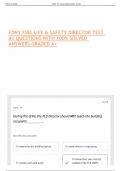 FDNY FIRE LIFE & SAFETY DIRECTOR TEST &num;1 QUESTIONS WITH 100&percnt; SOLVED ANSWERS GRADED A&plus; 
